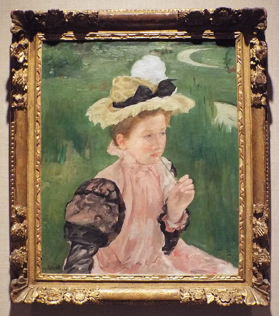 Portrait of a Young Girl by Mary Cassatt in the Metropolitan Museum of Art, July 2018