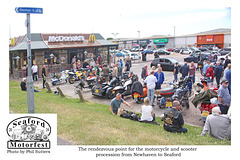 Rendezvous for the procession to Seaford Motorfest 23 6 2024