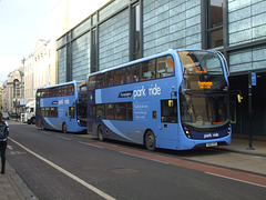 DSCF6067  Stagecoach East (Cambus) SN66  VZP and SN66 VZR in Cambridge - 2 Feb 2017