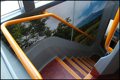 Lakes bus staircase