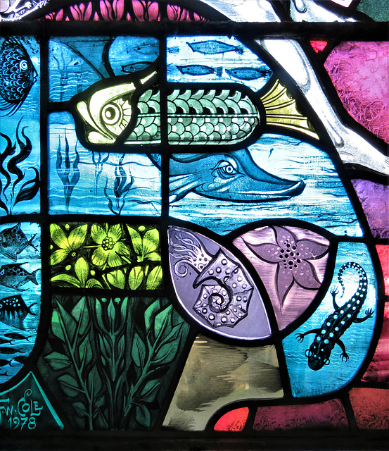 late c20 glass by f.w. cole, woodnesborough church, kent (15)