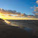 Sonnenuntergang am Strand von Jūrmala