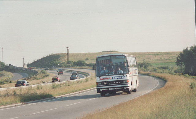 Chenery H64 PDW (National Express livery) 27 Jun 1993