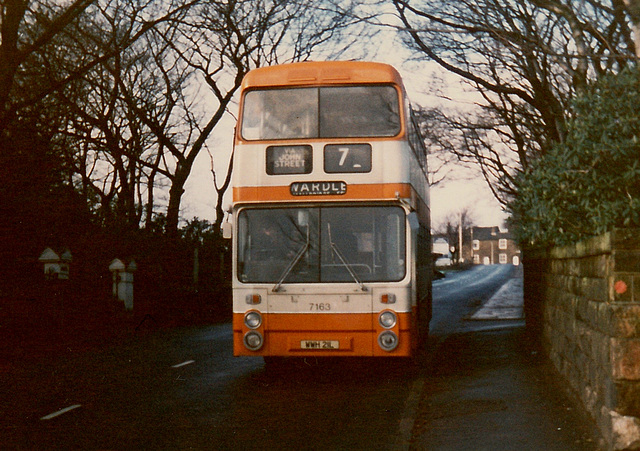 SELNEC PTE 7163 (WWH 21L) at Lowerfold - Dec 1973 SELNEC PTE 7163 (WWH 21L) at Lowerfold - Dec 1973