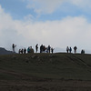 Walkers photographing each other