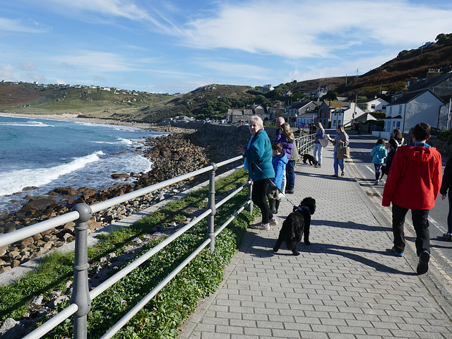 HFF from Cornwall  Isobel & Finn + Luna the black dog Oct 23 Sennen