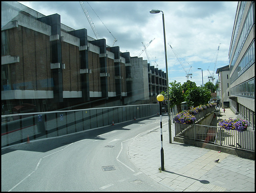 brutalist shopping centre