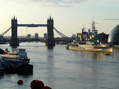 HFF from tower bridge & HMS Belfast