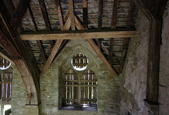 Roof above the gallery