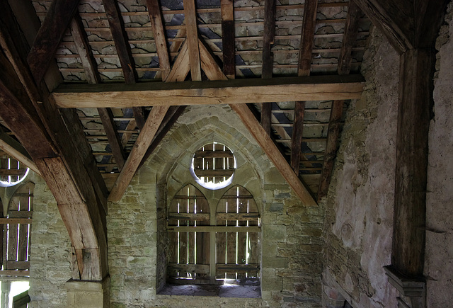 Roof above the gallery