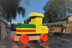 Ela's train at Arley station!