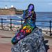 One of New Brighton 's mermaid statues