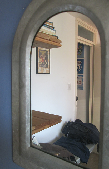 The arched window.