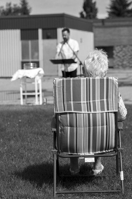 Outdoor Physically Distanced Church Service