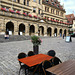 Rothenburg ob der Tauber - Der Marktplatz und das Rathaus mit seinen berühmten Arkaden