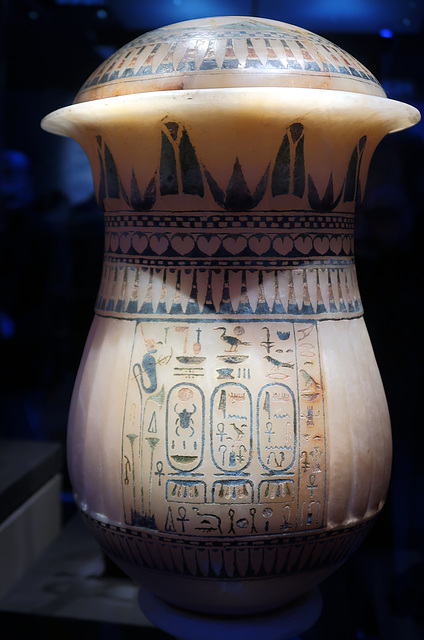 Alabaster jar with cartouches