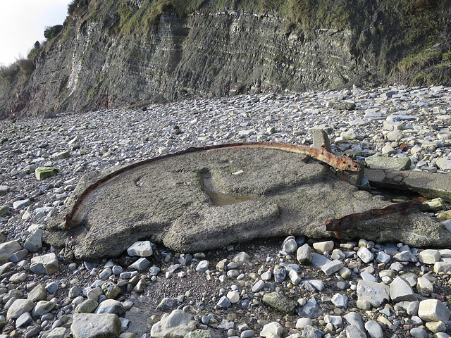 Remains of a searchlight platform