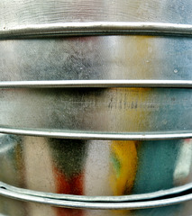 Galvanised bin at the Garden Centre