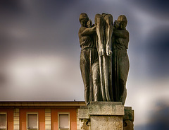 Santarcangelo di Romagna (RN). Monumento ai Caduti, Opera di Bernardino Boifava (1924-1928).  -   Memorial detail; work of art by the great artist Bernardino Boifava (1924-1928)