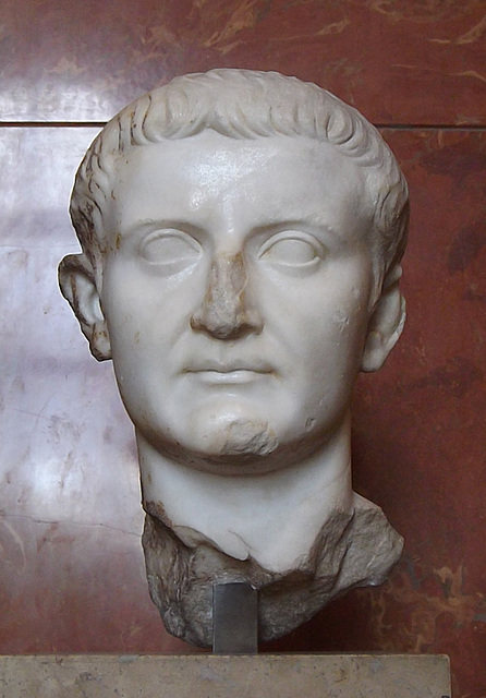 Head of the Emperor Tiberius in the Louvre, June 2014