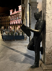 the newspaper reader - Burgos