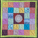 Pandemic quilting: Colorful for A