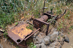 Alte Technik, in der Levada do Calvo in Funchal