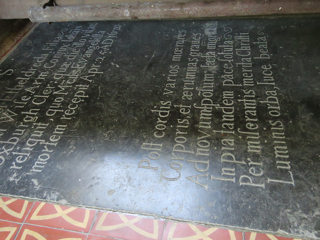 bartlow church, cambs c17 ledger tomb of etheldreda wise +1670(2)