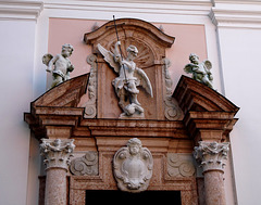 Passau- Sculpture on Saint Paul's Church