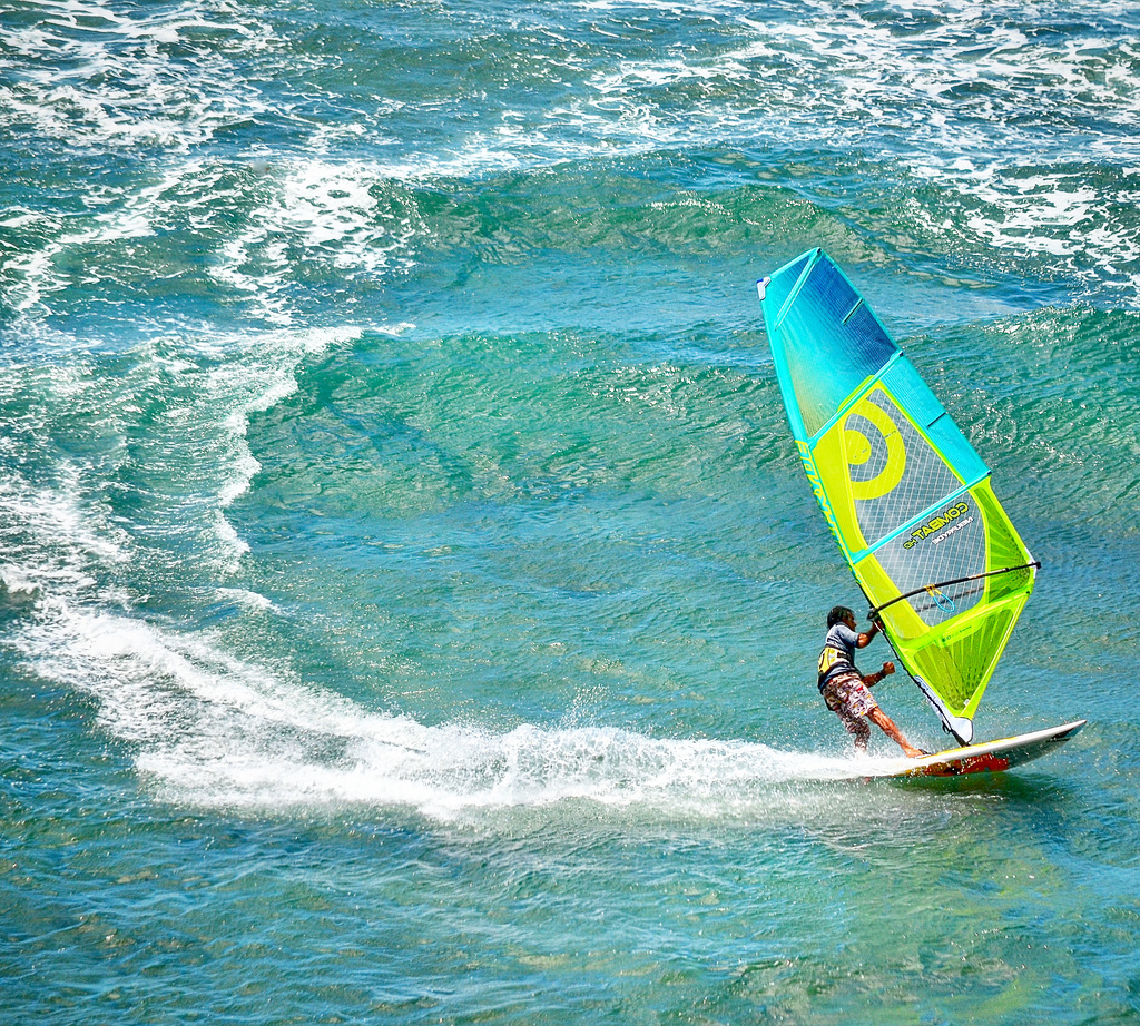 wind surfing on the South Shore
