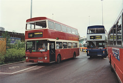 West Midlands Travel 2867 (B867 DOM) and 2633 (ROX 633Y) in Coventry – 11 Jun 1996 (317-5)