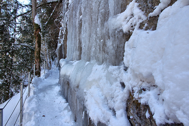 Eiswand im Eistobel