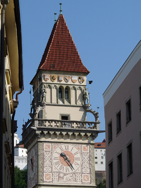 Passau- Clocktower of the Old Town Hall