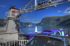 Crossing the Sognefjord.