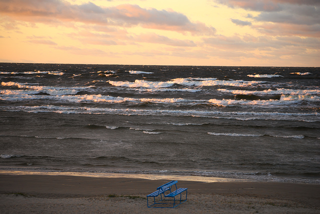 Im Herbst am Strand von Jūrmala