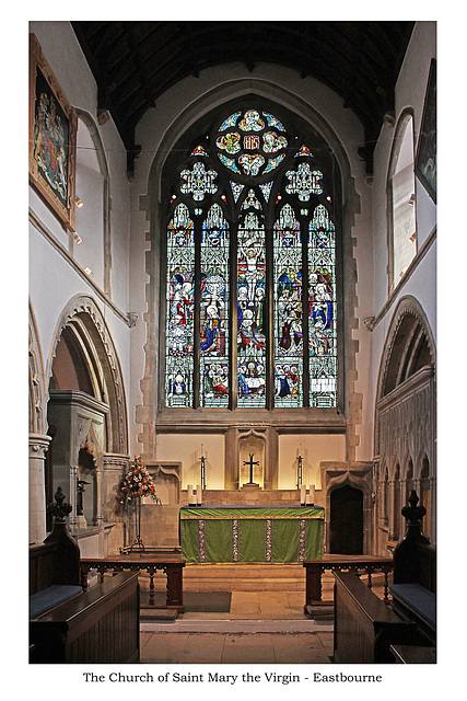 St Mary Eastbourne sanctuary & east window 18 10 2018