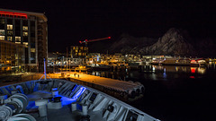 Svolvær harbour at night