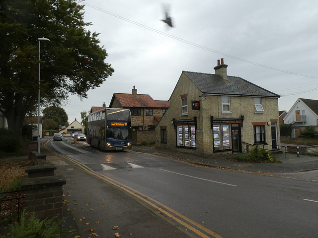 Stagecoach East 15958 (YN14 OXJ) in Burwell - 27 Oct 2022 (P1130914)