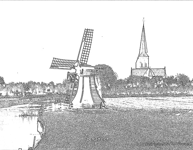 Yemba's molen Nr Workum Delft