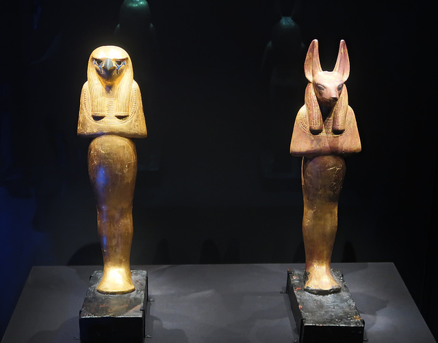 Hawk and jackal deities