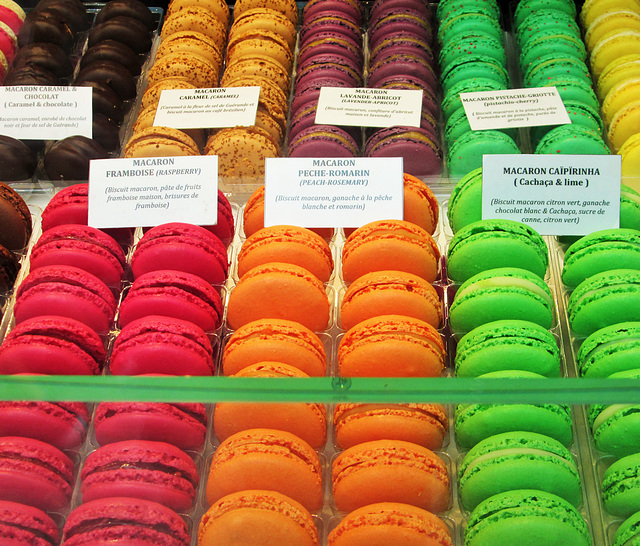 Les macarons.