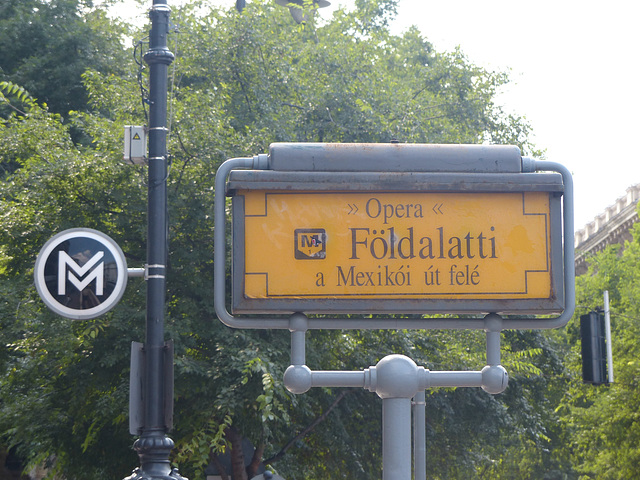 Budapest Underground Sign - 31 August 2018