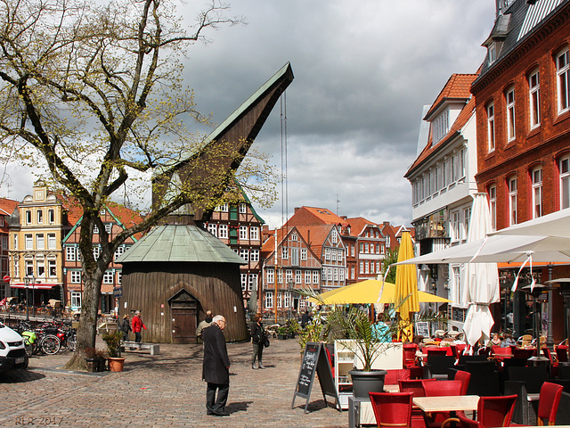 Stade, alter Hafenkran am Fischmarkt