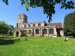 linton church, cambs, c14 tower, c16 aisle and clerestory