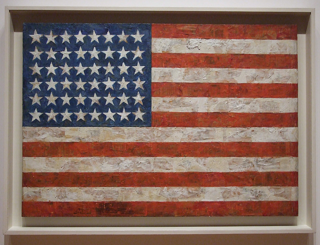 Flag by Jasper Johns in the Museum of Modern Art, October 2010