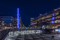 Blaue Stunde beim Sergels torg - Sergelplatz (© Buelipix)