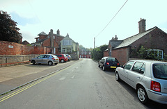Outney Road looking towards Earsham Street, Bungay, Suffolk