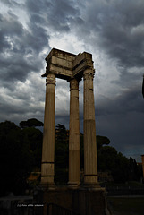 Regenwolken über Rom