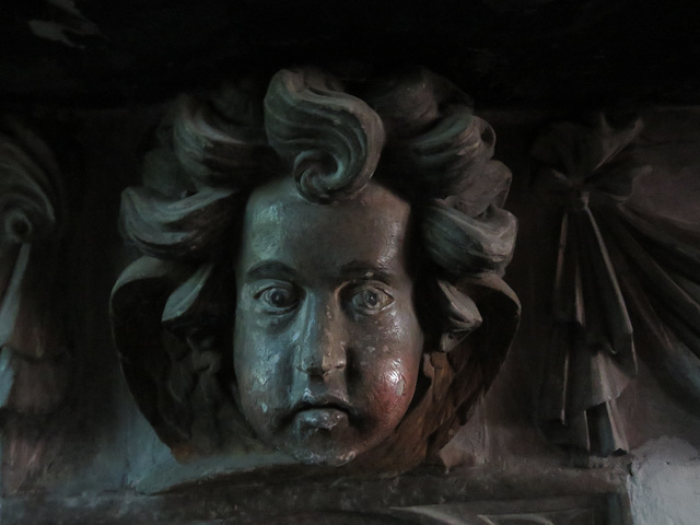 linton church, cambs, c17 tomb of john millicent +1686