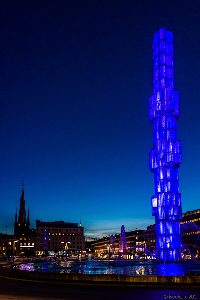 Blaue Stunde beim Sergelfontänen (© Buelipix)